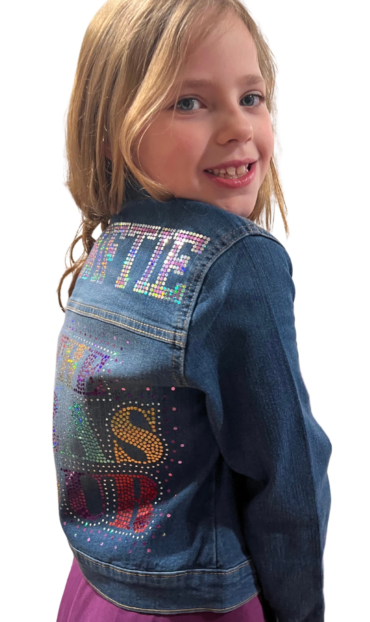 SQS Hooded Denim Jacket for Girl Kids (8-9 yrs, Blue) : Amazon.in: Fashion